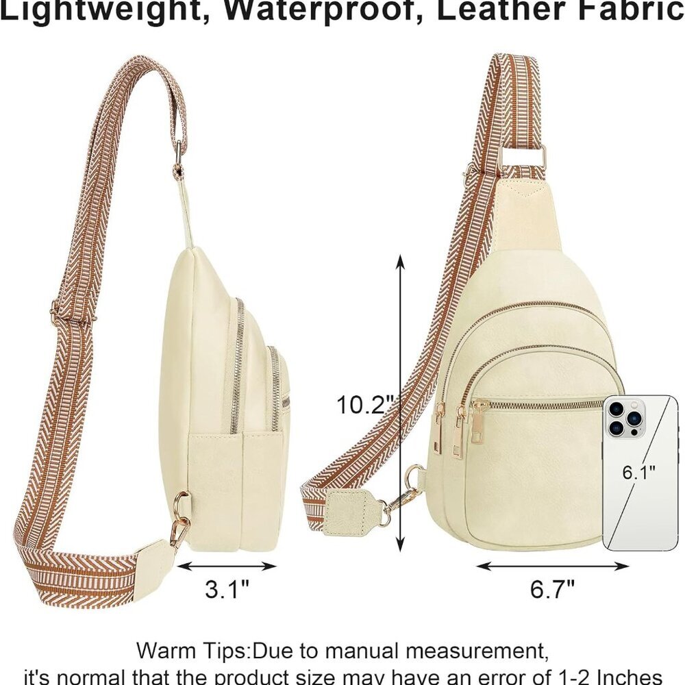 Versatile Small Leather Sling Backpack Purse With… - image 4